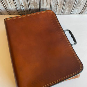 Vintage Leather CH Ellis brief case portfolio